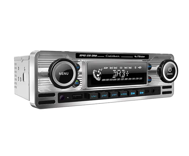 Caliber RMD120DAB retroradio DAB+, BT, krom, shortbody 