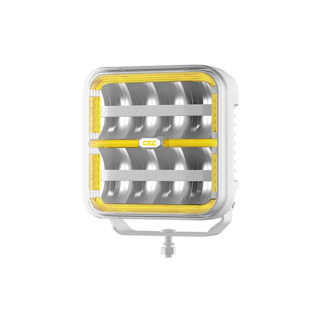 OZZ SQR 7" LED fjernlys, Arctic Edition 7", 8000 Lumen, pos.lys, varsellys 