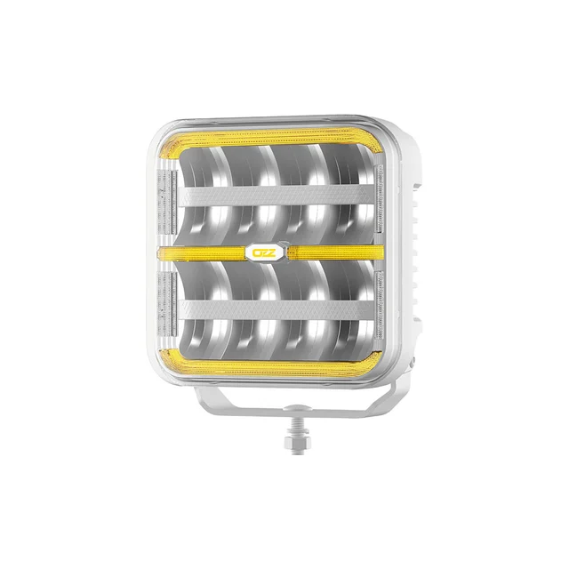 OZZ SQR 7" LED fjernlys, Arctic Edition 7", 8000 Lumen, pos.lys, varsellys 