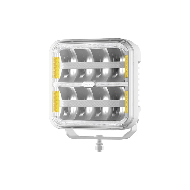 OZZ SQR 7" LED fjernlys, Arctic Edition 7", 8000 Lumen, pos.lys, varsellys 
