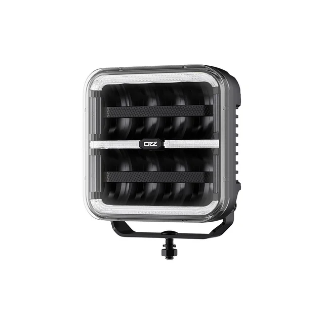 OZZ SQR 7" LED fjernlys, Sort 7", 8000 Lumen, pos.lys, varsellys 