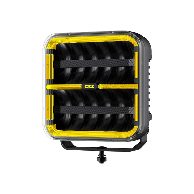 OZZ SQR 9" LED fjernlys, Sort 9", 12000 Lumen, pos.lys, varsellys 