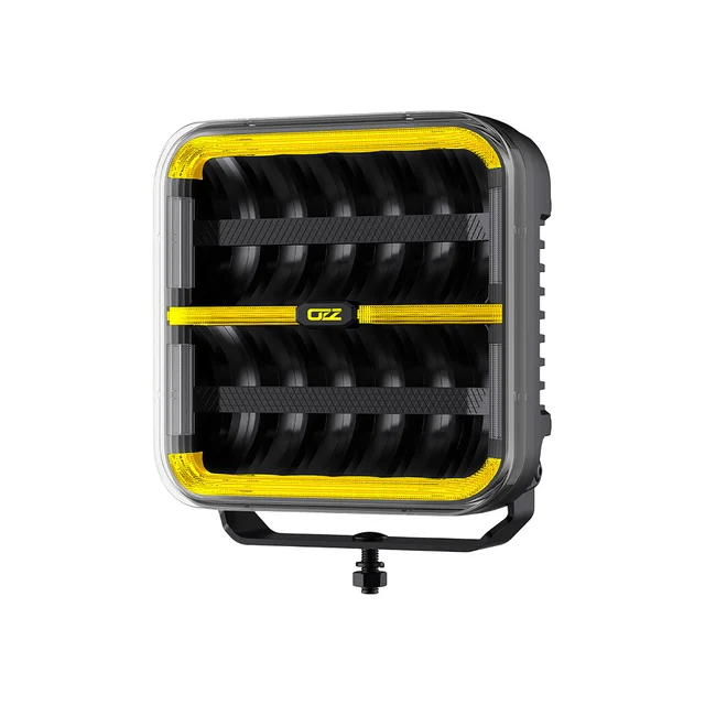OZZ SQR 9" LED fjernlys, Sort 9", 12000 Lumen, pos.lys, varsellys 