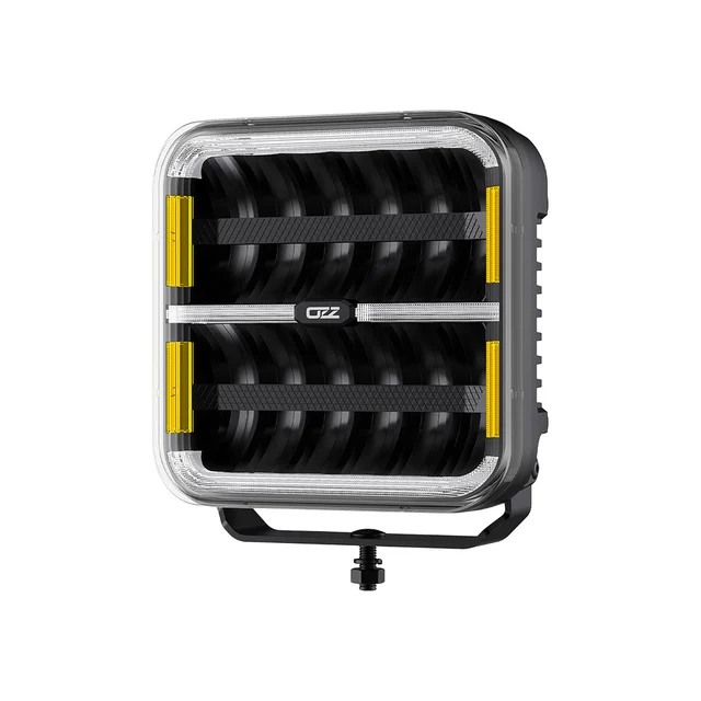 OZZ SQR 9" LED fjernlys, Sort 9", 12000 Lumen, pos.lys, varsellys 