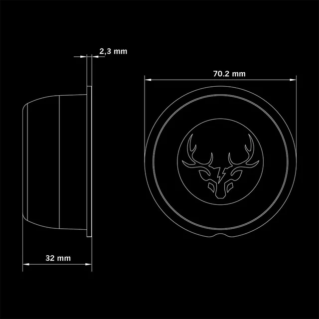 Strands Posisjonslys Freedom Viking LED, Oransje, 12-24V 