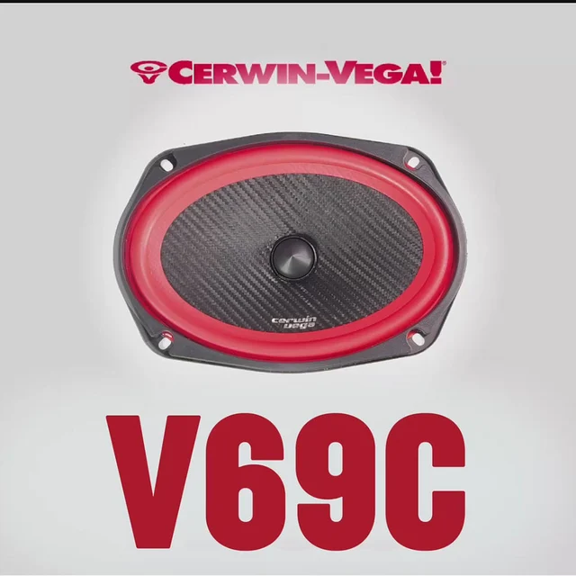 Cerwin Vega V69C komponentsett 6x9", 160W RMS,VEGA-serie, 2025 Edition 