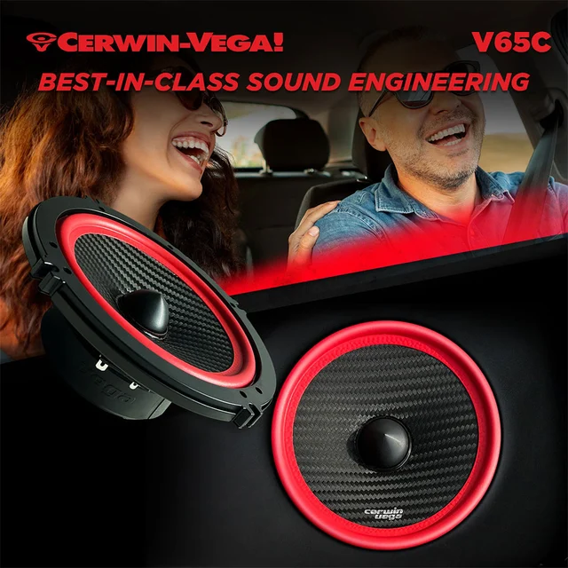 Cerwin Vega V65C komponentsett 6,5", 140W RMS,VEGA-serie, 2025 Edition 