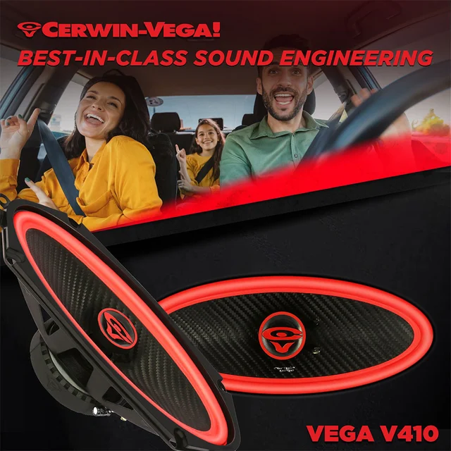 Cerwin Vega V410 høyttalerpar 4x10", 90W RMS,VEGA-serie, 2025 Edition 