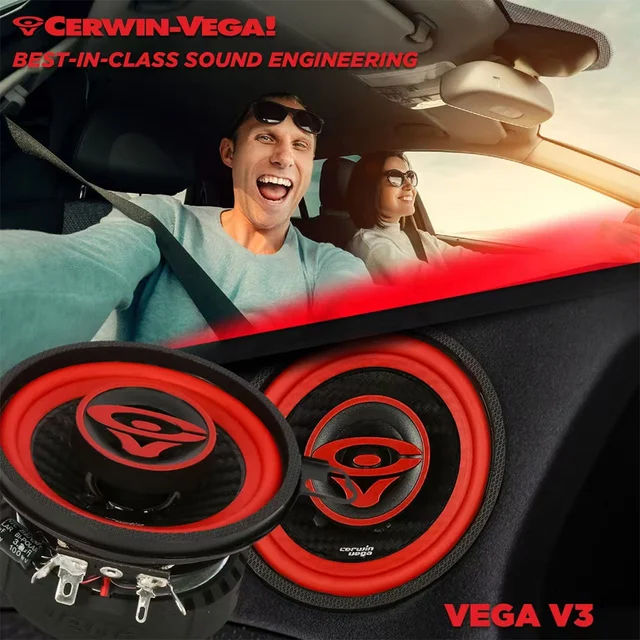 Cerwin Vega V3 høyttalerpar 3,5", 60W RMS,VEGA-serie, 2025 Edition 