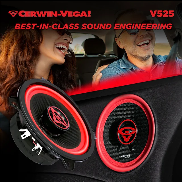 Cerwin Vega V525 høyttalerpar 5,25", 100W RMS,VEGA-serie, 2025 Edition 