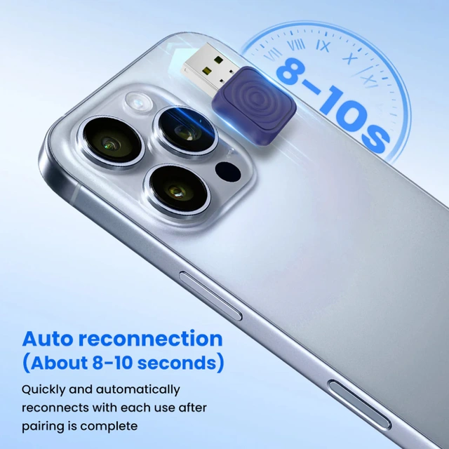 Carlinkit Apple Carplay/Android Auto Kablet-til-trådløs adapter 