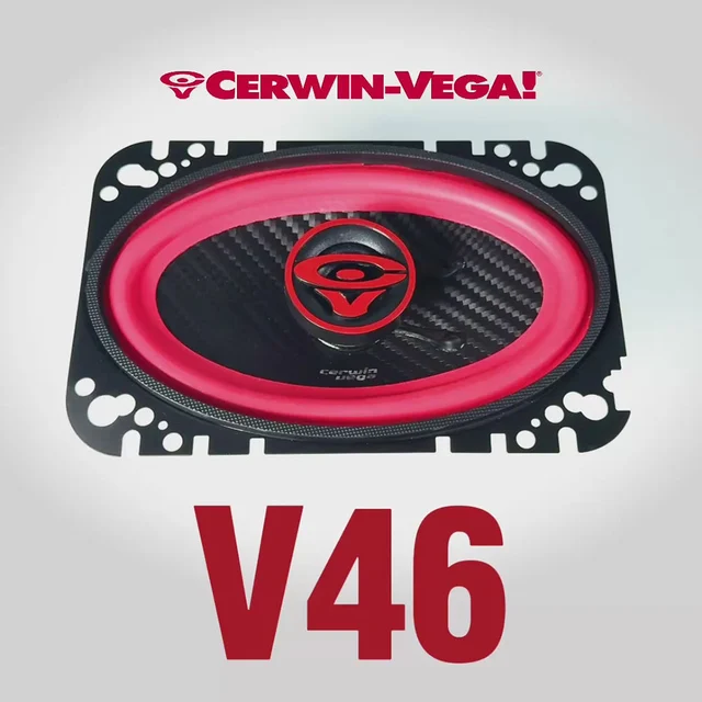 Cerwin Vega V46 høyttalerpar 4x6", 60W RMS,VEGA-serie, 2025 Edition 