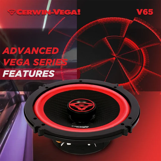 Cerwin Vega V65 høyttalerpar 6,5", 120W RMS,VEGA-serie, 2025 Edition 