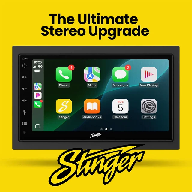 Stinger iE268E DAB+, BT, Trådløs Carplay & Android Auto 