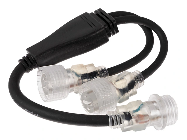 Ledwise Work 230V Y-splitt For 2 LED-striper 