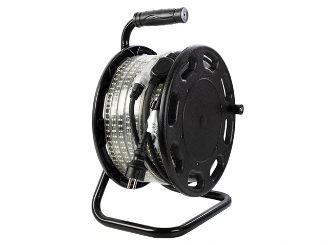 Ledwise LED arbeidslys på rull 25 meter, IP65, 230V 