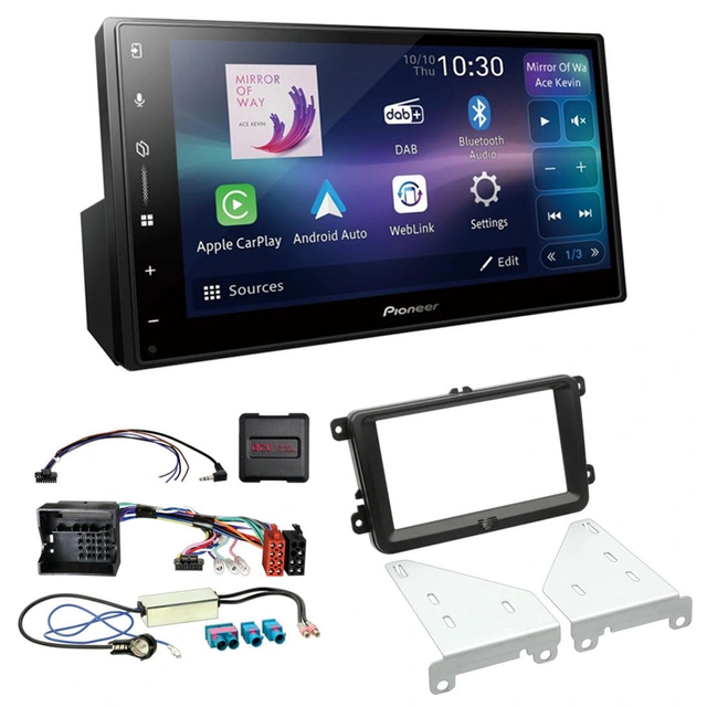 Pioneer SPH-DA77DAB Bilradiopakke VW/Seat (2004-2009) 