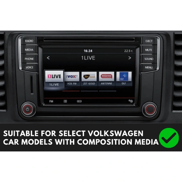 Pioneer SPH-DA77DAB Bilradiopakke (UAR) VW (2016-2023) m/Comp.Media/Disco.Media 