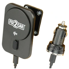 Kram Fix2Car trådløs mobillader iPhone 12-16, 15W, Qi2 magnetfeste