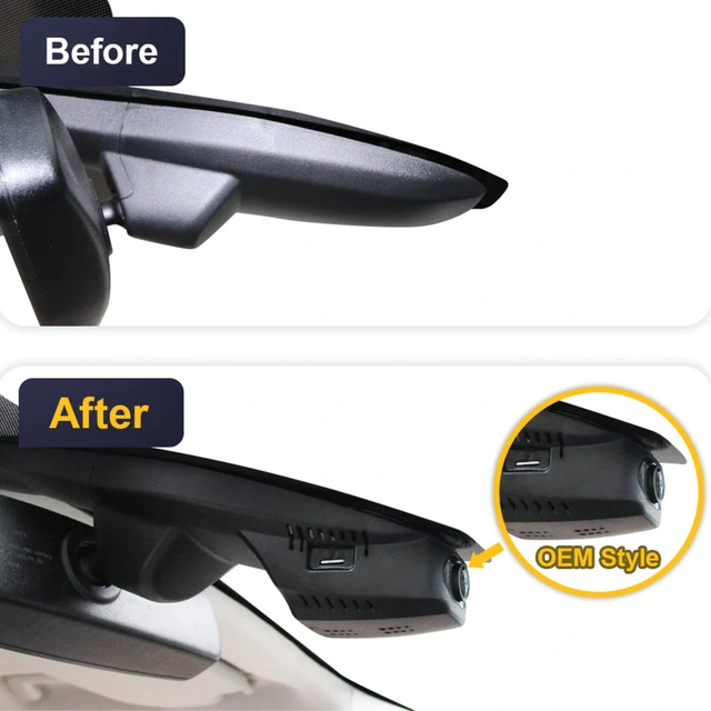 FITCAMX Integrert Plug & Play 4K Dashca Ford Kuga (2013-2018) 