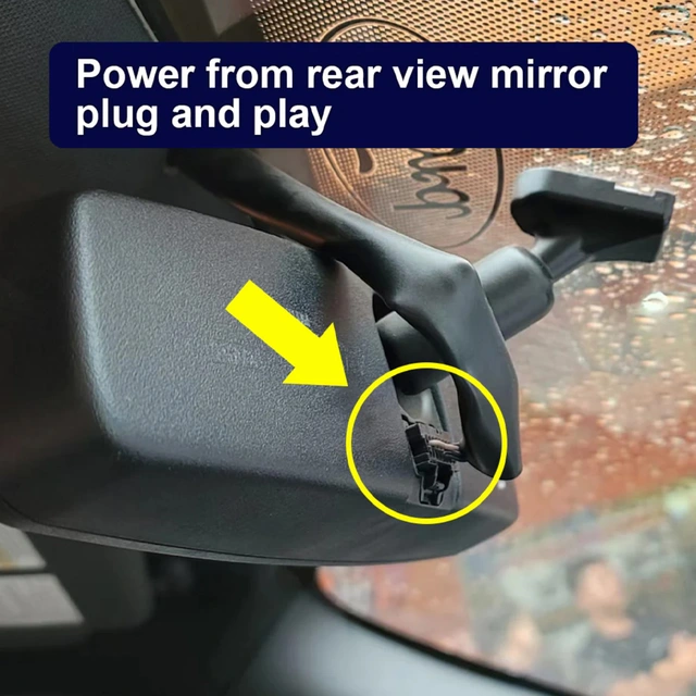 FITCAMX Integrert Plug & Play 4K Dashca Ford Mustang (2015-2023) 