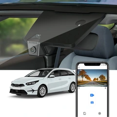 FITCAMX Integrert 4K Dashcam (foran+bak Kia Ceed (2019-->)