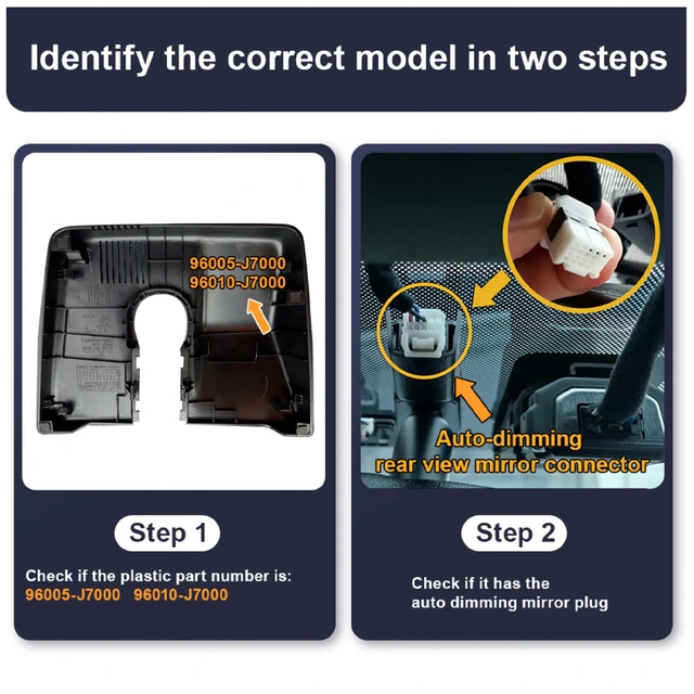 FITCAMX Integrert Plug & Play 4K Dashca Kia Ceed (2019-->) 