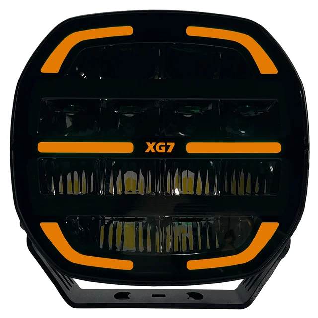 XG7 Driving Light Black Multicolor Parklys Hvit, Gul og Grønn. 