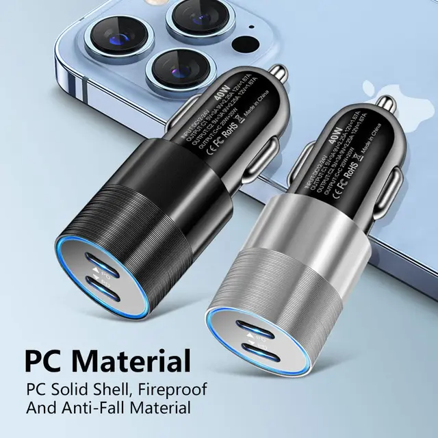 ConnectED Phone billader 40W, 2x USB Type-C 