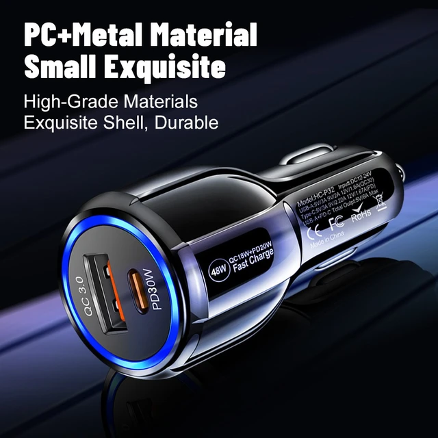 ConnectED Phone billader 48W, både USB og Type-C 