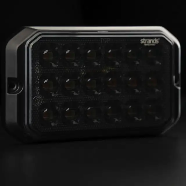 Strands Dark Knight Duo Varsellys 18 LED 18 LED, ECE R65, Mørkt glass 