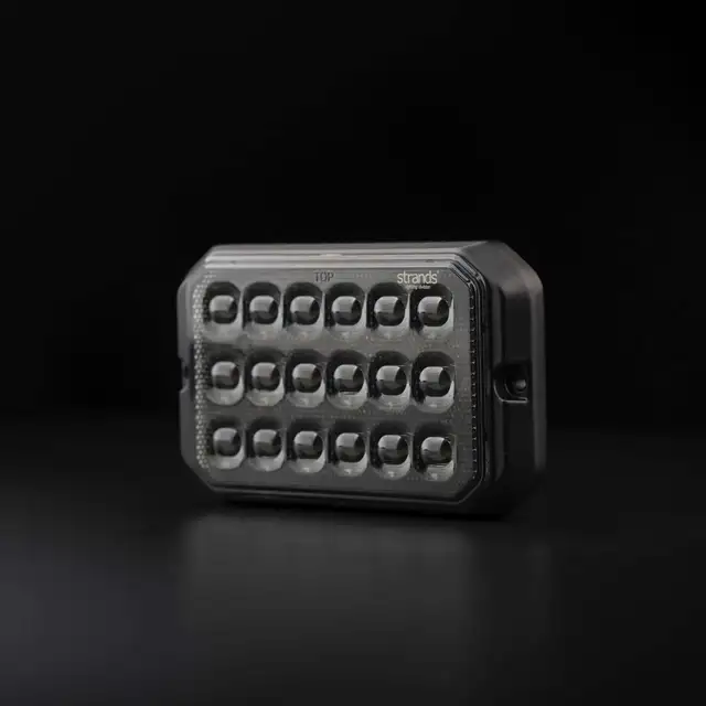 Strands Dark Knight Duo Varsellys 18 LED 18 LED, ECE R65, Mørkt glass 