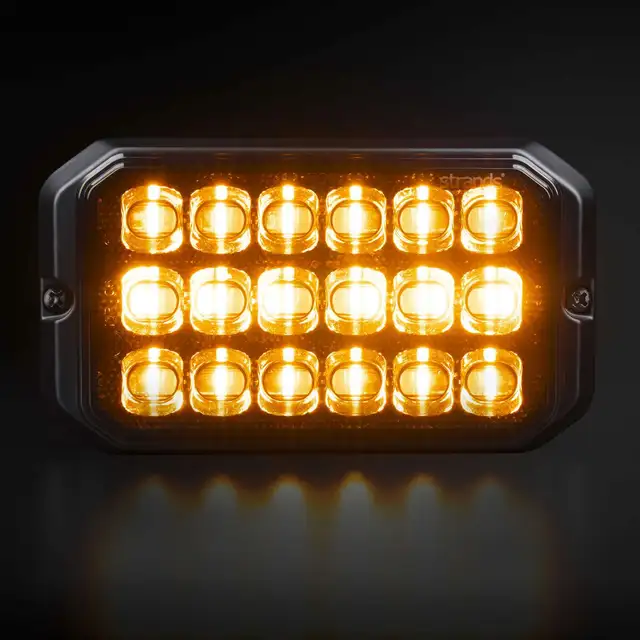 Strands Dark Knight Duo Varsellys 18 LED 18 LED, ECE R65, Mørkt glass 