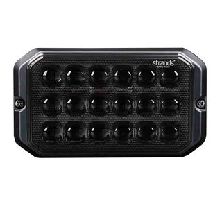 Strands Dark Knight Duo Varsellys 18 LED 18 LED, ECE R65, Mørkt glass