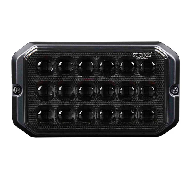 Strands Dark Knight Duo Varsellys 18 LED 18 LED, ECE R65, Mørkt glass 