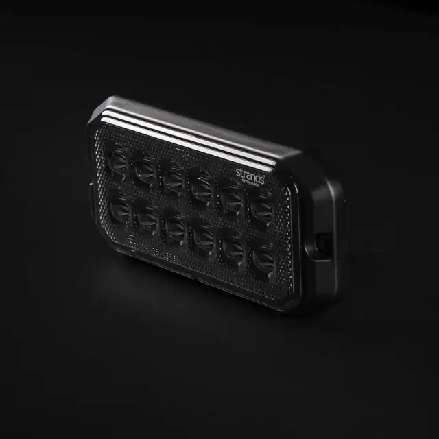 Strands Dark Knight Duo Varsellys 12 LED 12 LED, ECE R65, Mørkt glass 