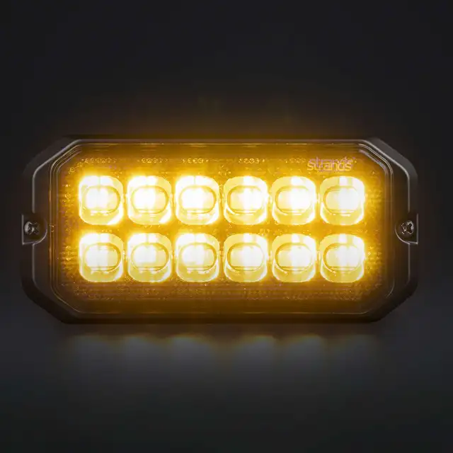 Strands Dark Knight Duo Varsellys 12 LED 12 LED, ECE R65, Mørkt glass 