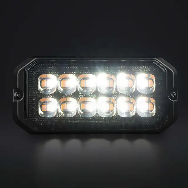 Strands Dark Knight Duo Varsellys 12 LED 12 LED, ECE R65, Mørkt glass 
