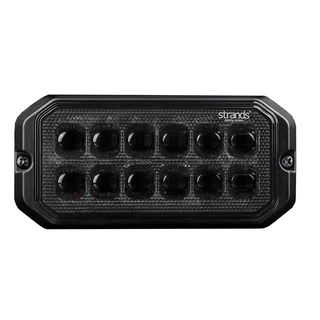 Strands Dark Knight Duo Varsellys 12 LED 12 LED, ECE R65, Mørkt glass