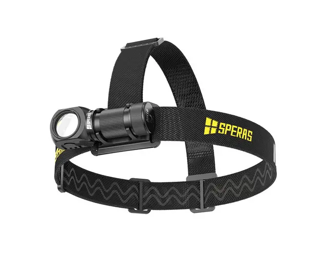 SPERAS SH16 hodelykt 1650lm, 355 meter kastelengde 