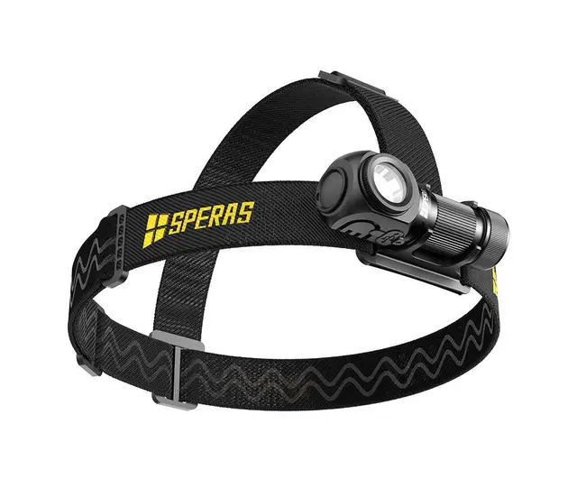 SPERAS SH16 hodelykt 1650lm, 355 meter kastelengde 