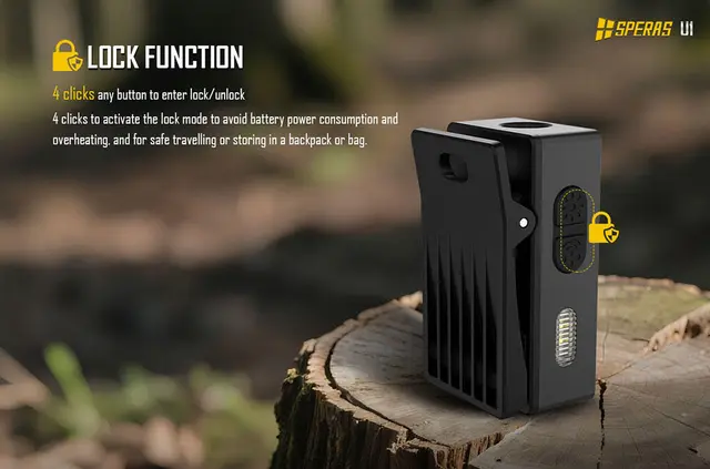 Speras U1 lommelykt/arbeidslys/leselys 500 Lumen, 75 meter kastelengde 