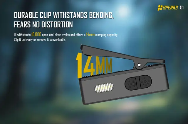 Speras U1 lommelykt/arbeidslys/leselys 500 Lumen, 75 meter kastelengde 