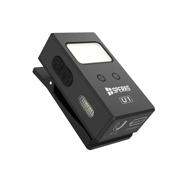 Speras U1 lommelykt/arbeidslys/leselys 500 Lumen, 75 meter kastelengde 