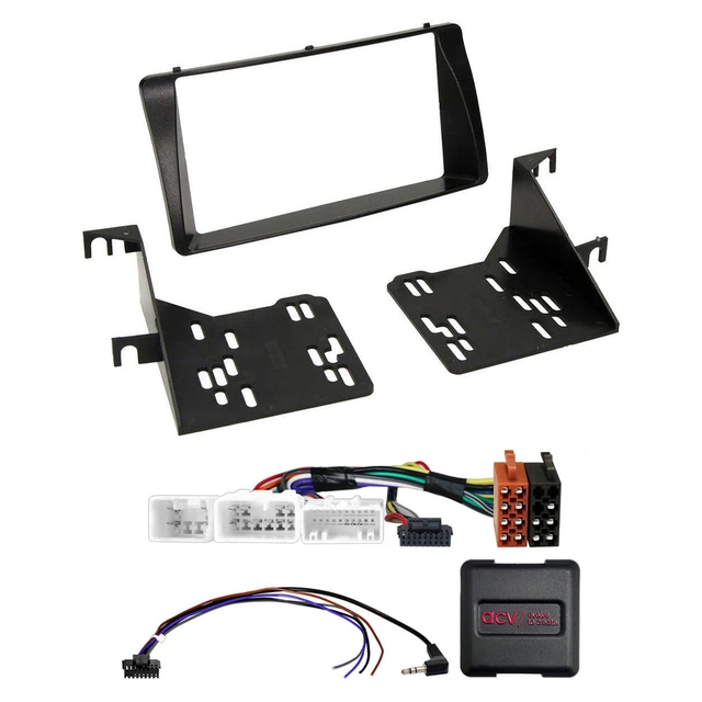 2-DIN monteringssett - komplett Toyota Corolla (2002-2007) m/multif.ratt 
