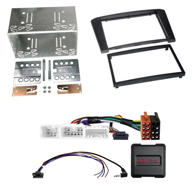 2-DIN monteringssett - komplett Toyota Avensis (2003-2008) m/multif.ratt 
