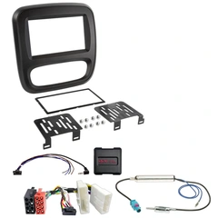 2-DIN monteringssett - komplett Vivaro/Trafic/NV300 (2015-2021) m/man.AC