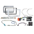2-DIN monteringssett - komplett Opel (2005-2015) "Matt Chrome"