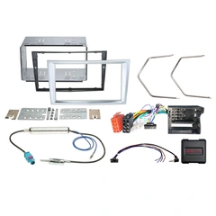 2-DIN monteringssett - komplett Opel (2005-2015) "Matt Chrome"