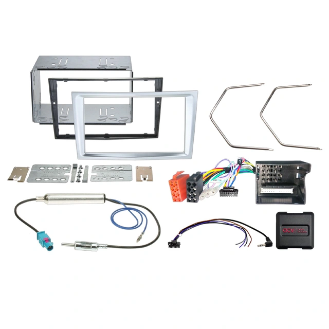 2-DIN monteringssett - komplett Opel (2005-2015) "Matt Chrome" 